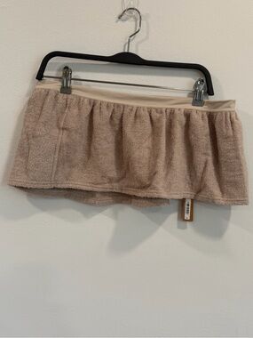 SKIMS Terry Cover-Up Mini Skirt - Stone - Size S